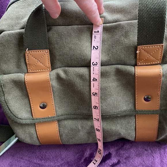 Canvas Travel Bag, crossbody personal size item - Picture 7 of 8